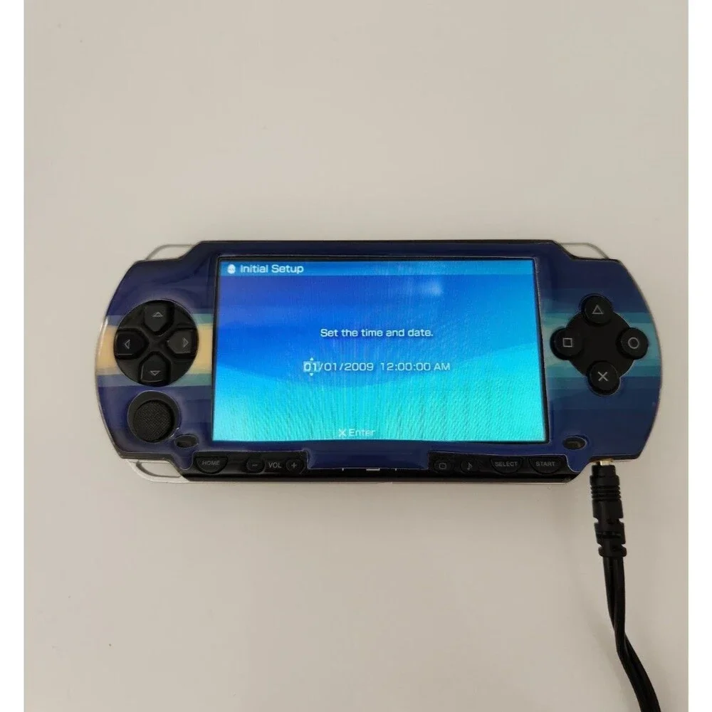 Sony PSP PSP-1001B2 PlayStation Portable - Black Handheld Console and power cord